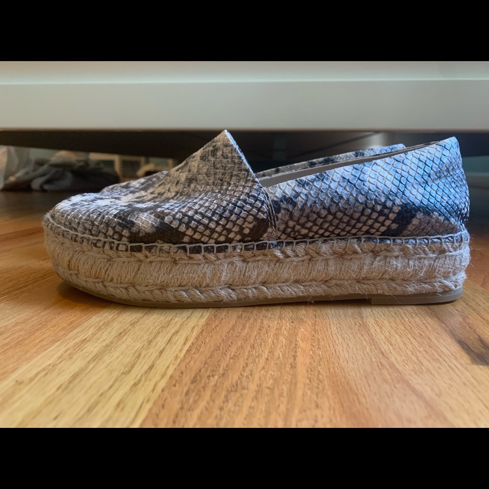 Steve Madden Snakeskin Espadrille Slip Ons